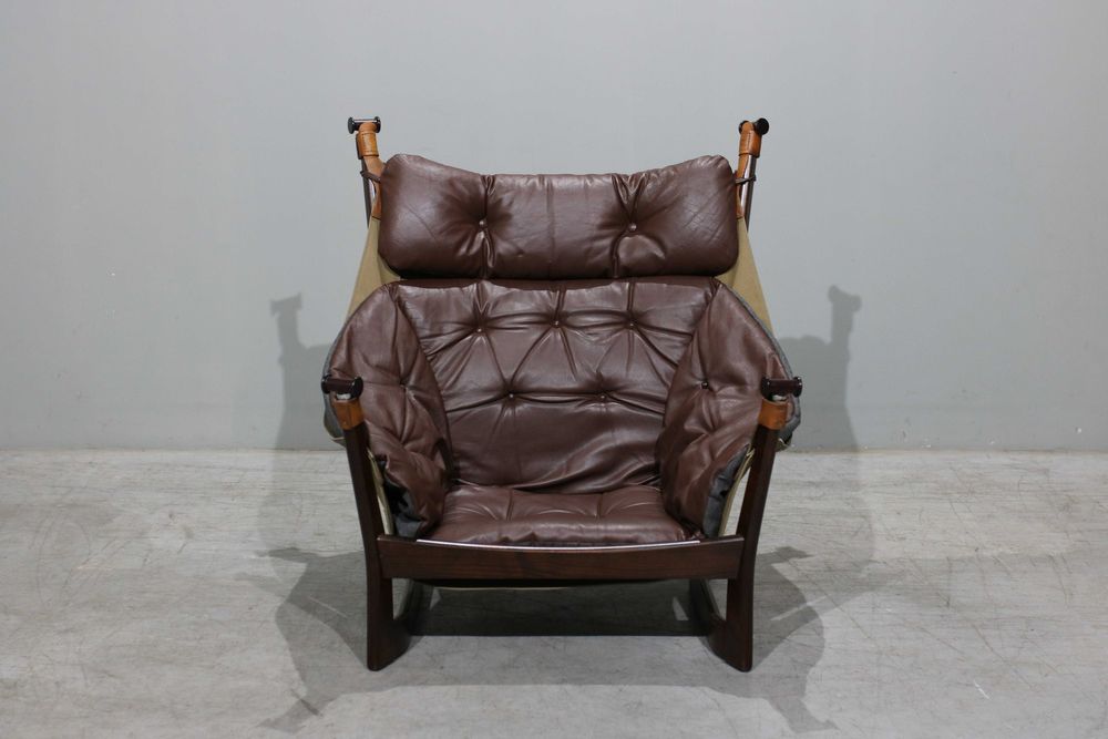 Poltrona Norueguesa Ingmar Relling em faia e couro | Westnofa