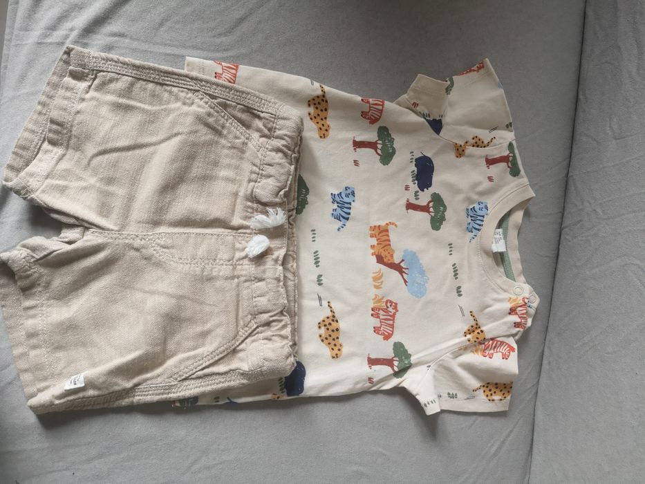 Bluzka i spodenki H&M rozmiar 80