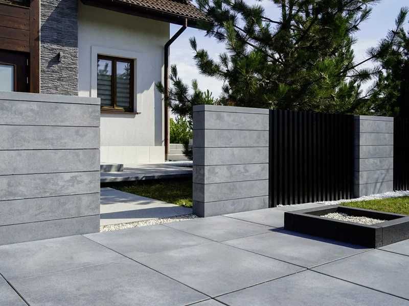 Bruk Bet ogrodzenie Rezydencja Novator bloczki pustaki płot betonowy