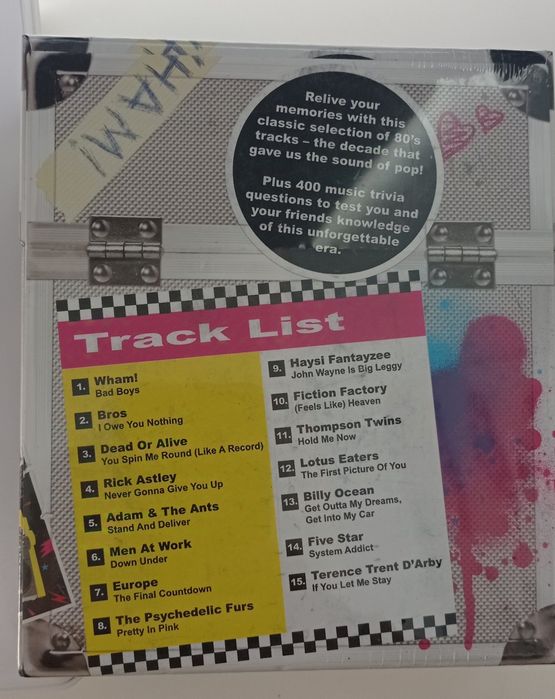 Jogo trivial e CD coletânea musica anos 80, quiz tipo joker, óptima pr