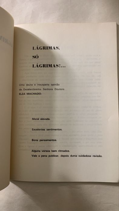 Lagrimas só lagrimas!
