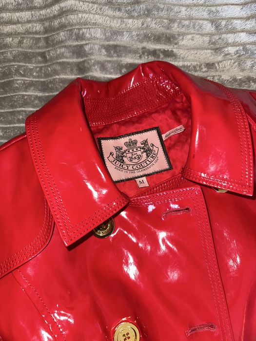Винтажная лаковая куртка Juicy Couture,идеальная
