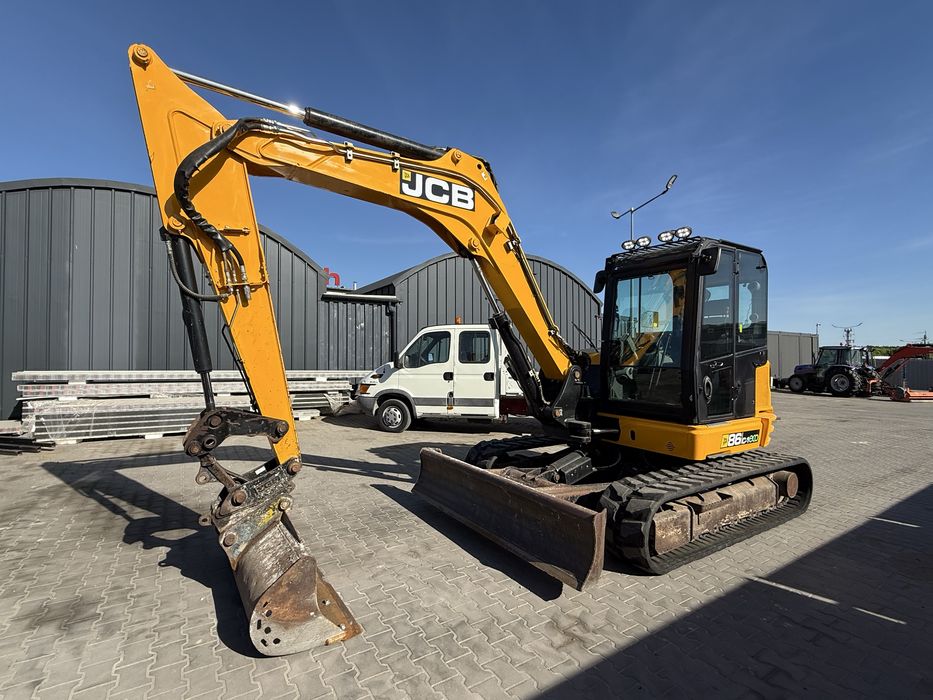 Koparka JCB (kubota,cat,volvo)  86C-1 2017r. 3 łyżki, 8T Szybkozłącze hydrauliczne FV23%