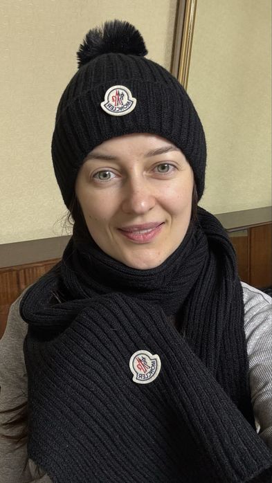 Набір Moncler шапка, шарф та рукавички