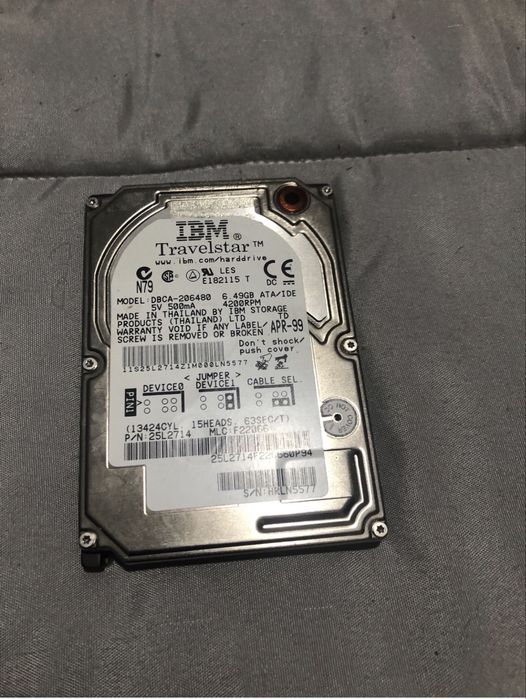 Disco rigido 2.5 IDE 40gb 60gb