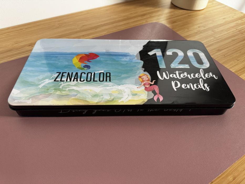 Lapis de cor aquarelaveis 120 da Zenacolor