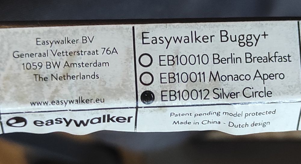 Wózek spacerowy parasolka easywalker buggy plus +