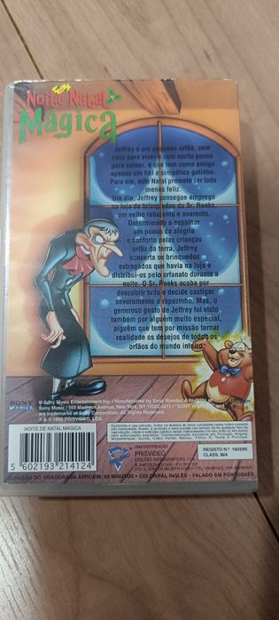 VHS de animação para crianças