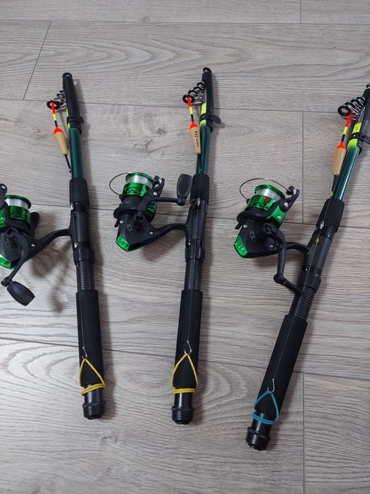 Удочки спінінги Rumpol KNIGHT 2.4м з катушкою та повною оснасткою