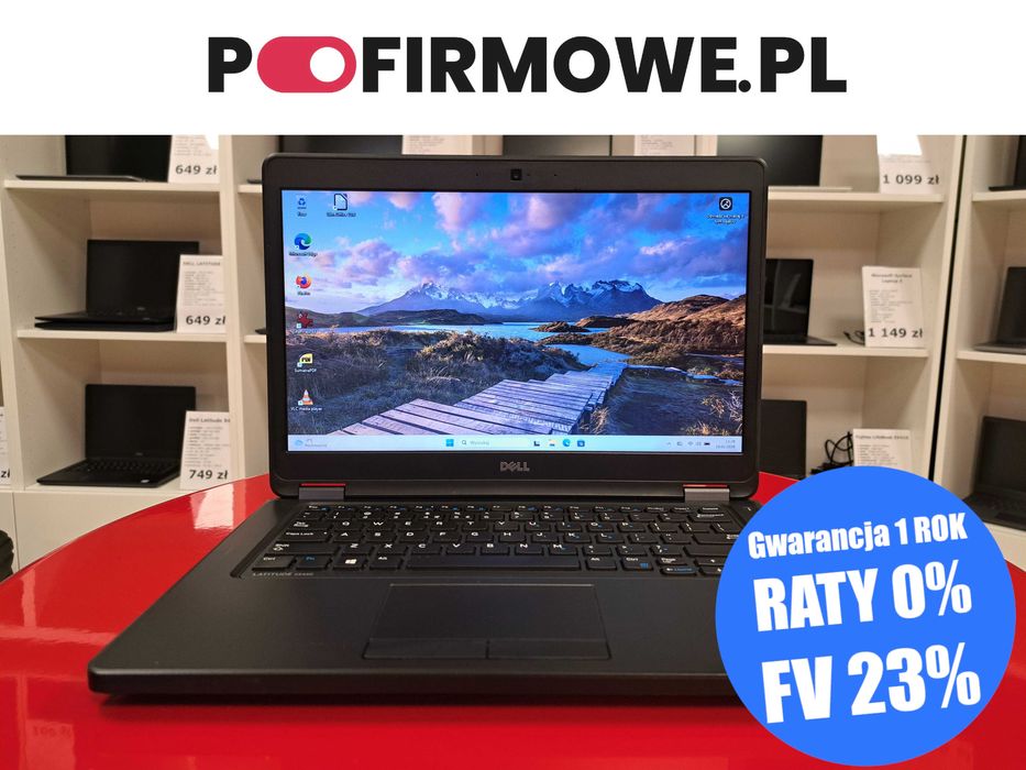 Laptop 14" Dell Latitude E5450 i5 16GB Win11 256SSD Kamera HDMI VGA