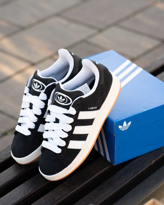 Кросівки Adidas Campus 00s JP9163 Core Black/Footwear White/Off White розміри (36-43) Оригінал