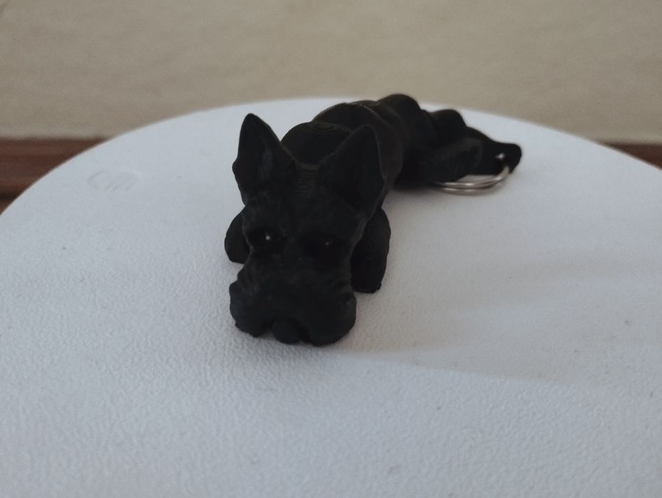 Zawieszka Brelok 3 d , pies sznaucera