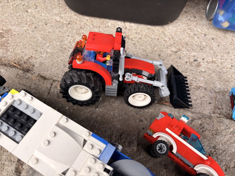 Lego policja traktor ciezarokwa
