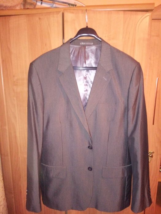 Піджак сіро-сріблястий чоловічий р.54!