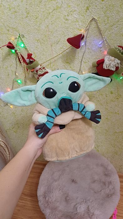 Игрушка Звездые Воины Star Wars. Беби Йода с лягушкой