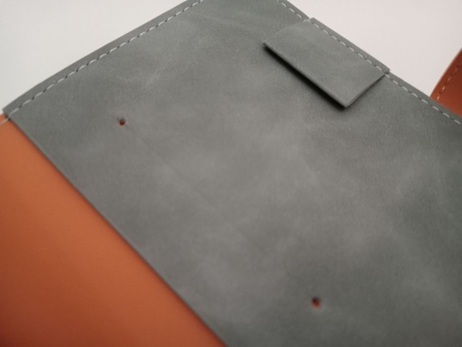 Capa/ pasta tipo filofax NOVA cinza para gestão e organização