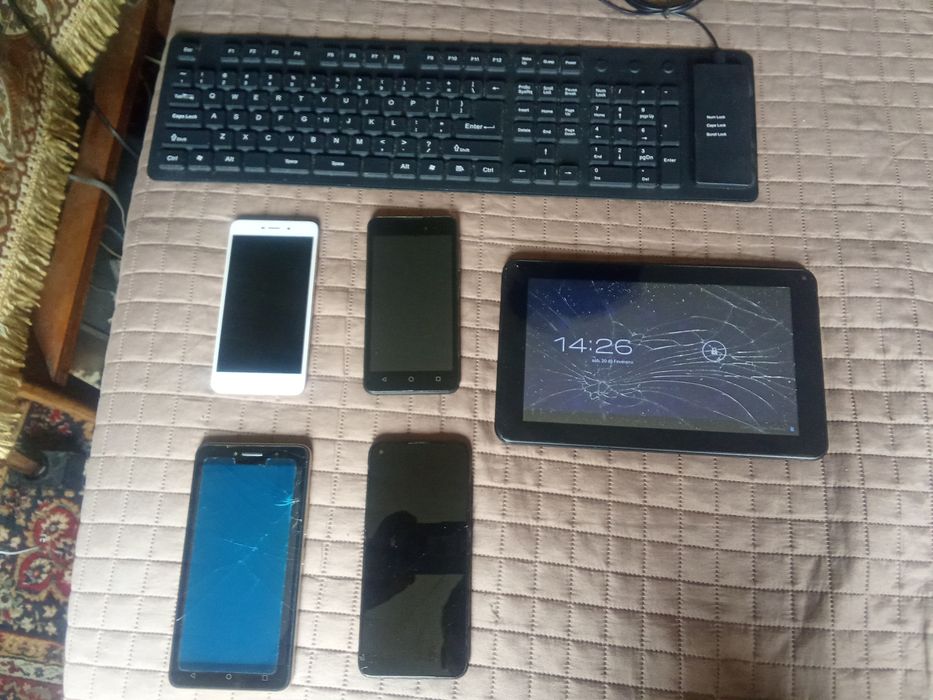 Teclado maleável telemóveis e tablet