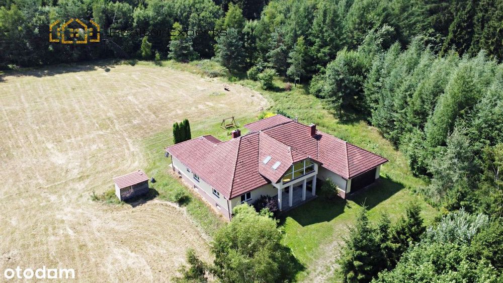 Rezydencja z basenem | 1,15 ha | las z dwóch stron
