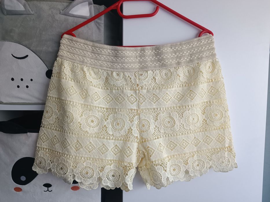 Piękne nowe spodenki damskie Boho koronka rozmiar xl/xxl
