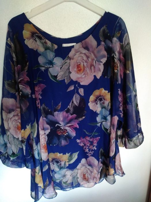 Blusa chiffon / Blusa Estampada/ Blusa crochet