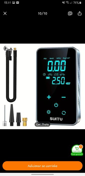 Compressor para carro, mota, bolas, etc