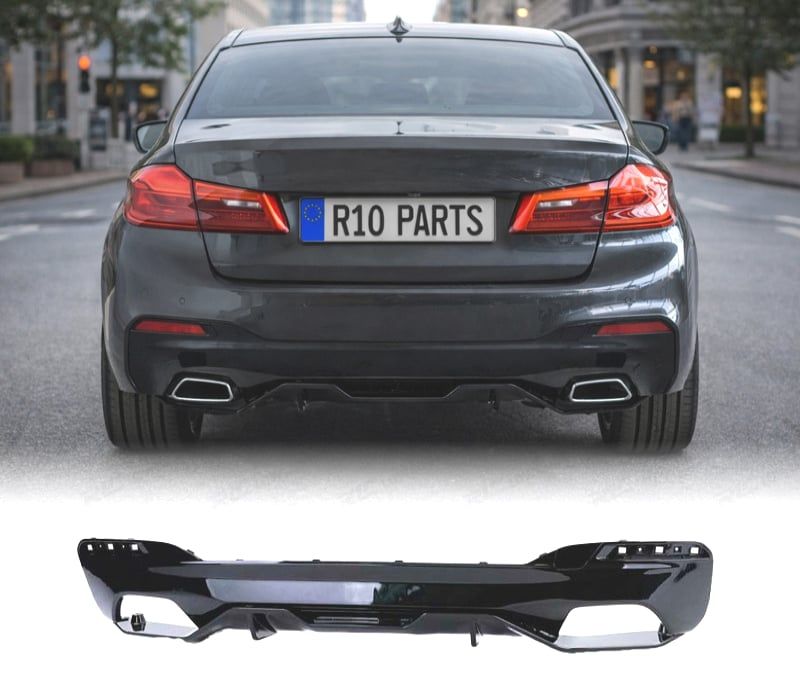 DIFUSOR BMW G30 G31 LOOK M PERFORMANCE PRETO BRILHANTE