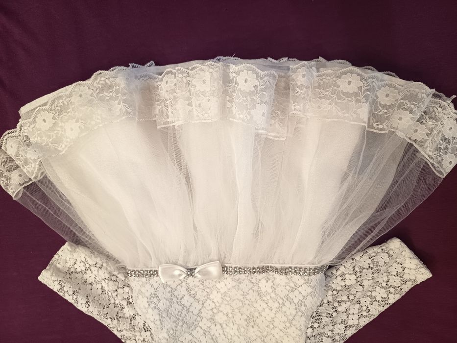 Sukienka do chrztu/okazjonalna +buciki  rozmiar 68