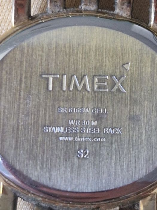 Zegarek Złoty Nierdzewna Stal Timex