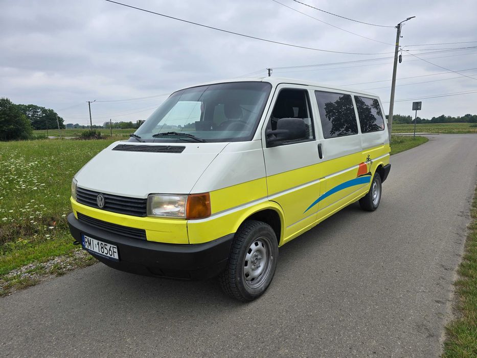 VW Transporter T4 2.4d LONG 1995r, 9 os, hak, zamiana za PRL lub 4x4 teren.