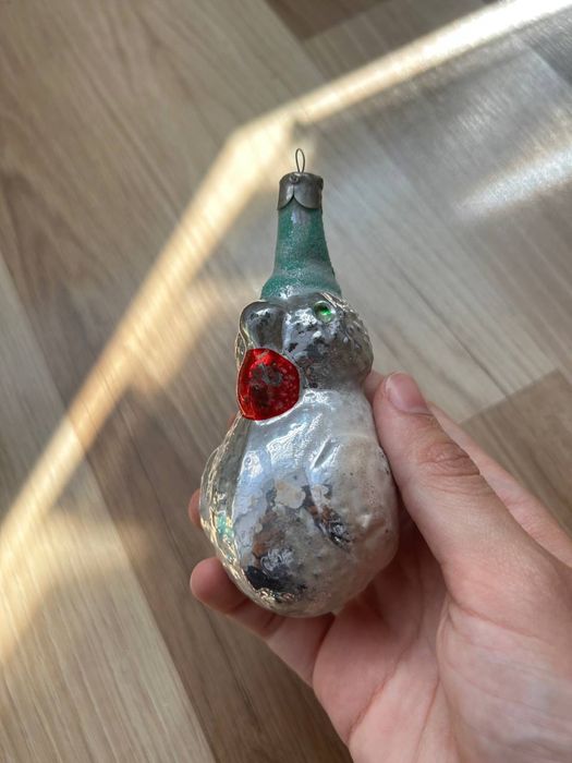 Новорічні іграшки петушок антикваріат 2 шт