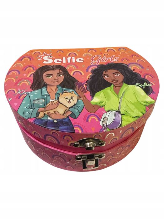 SELFIE GIRLS Szkatułka PUDEŁKO na drobiazgi biżuterię dla dziewczynki