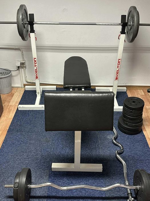 Sprzedam Siłownie: Ławka + Stojaki + Sztangi
