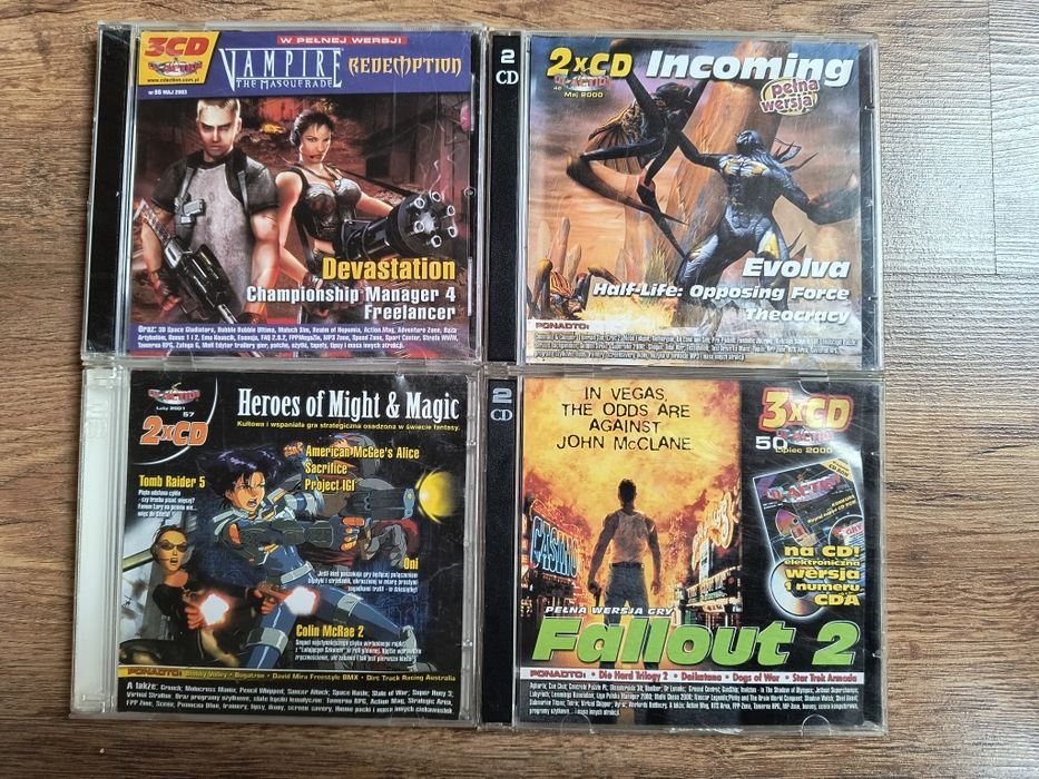 Gry z czasopisma cd-action, wydania kompletne,zamienię