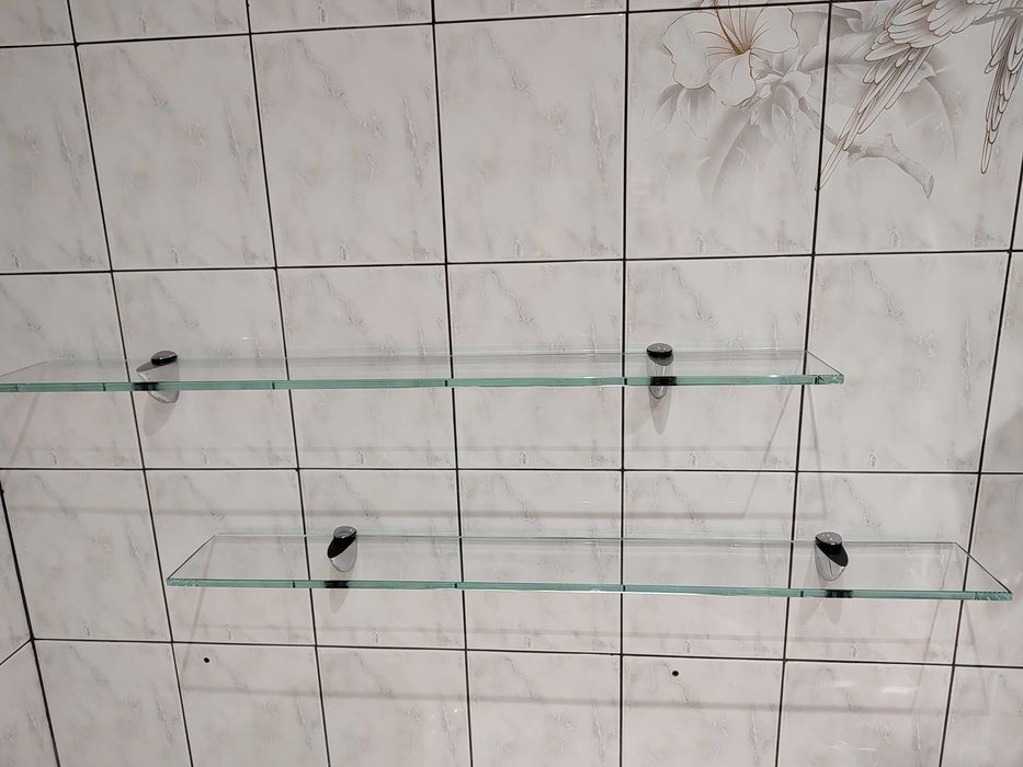 Półki szklane - grube szkło