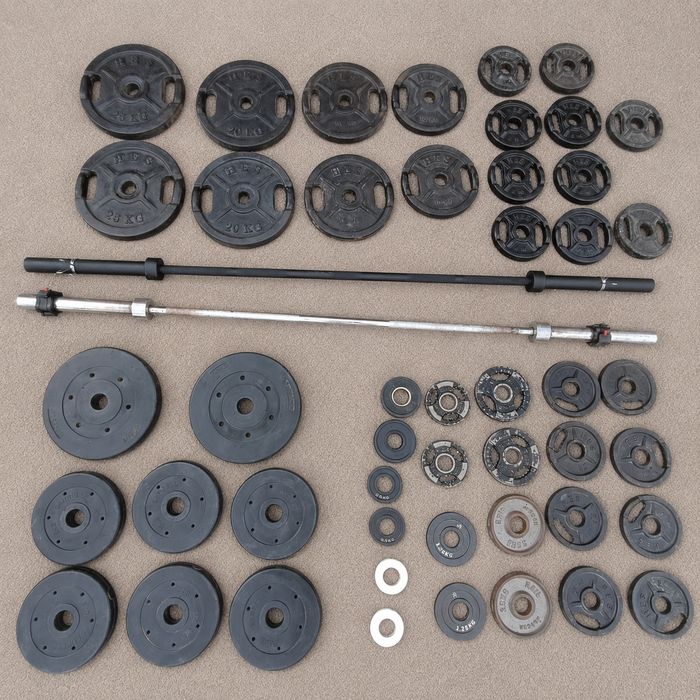 HES olimpijskie obciążenie fi51mm sztangi fi50mm żeliwne ciężary kierownice