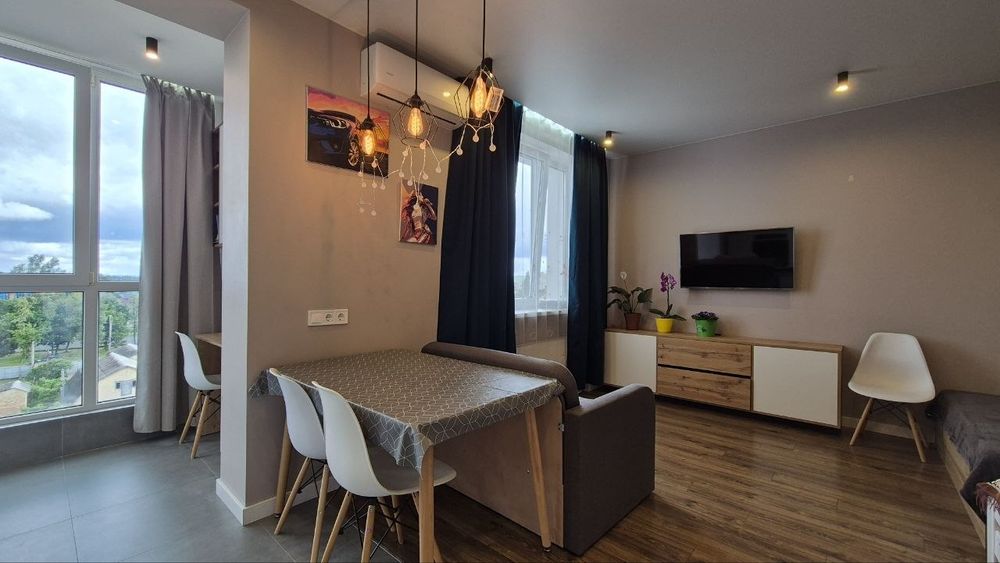 Ірпінь — 1-кімнатна квартира 37 м² з ремонтом, газом та теплою підлогою