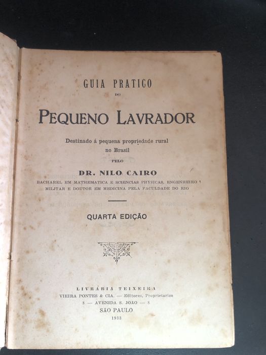 Guia Pratico Do Pequeno Lavrador 1933