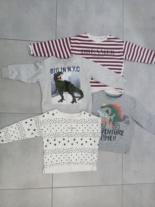 Zestaw 9szt. bluz/bluzek rozmiar 104 cm.