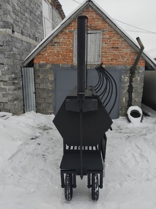 Смокер-гриль професійний для барбекю