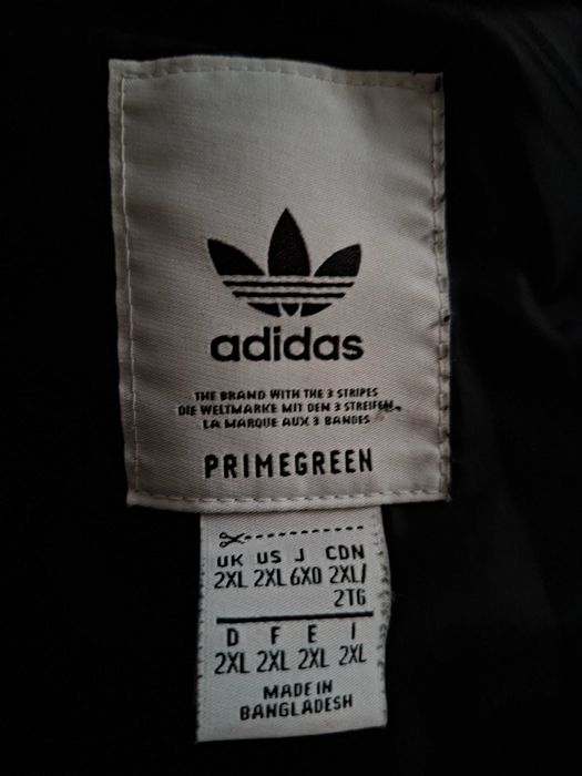 Piękna Czarna Kurtka Adidas PrimeGreen 2XL