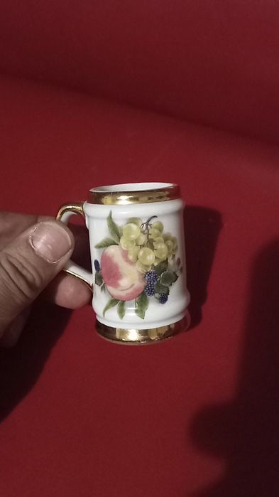 Potinho de 3 pernas + caneca de quartilho de vinho deco