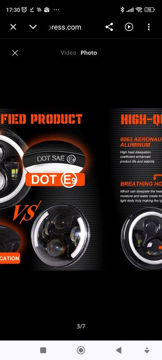 Farol dianteiro LED com tecnologia "Angel Eyes