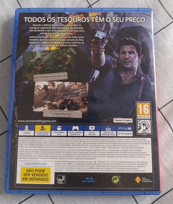 Jogo Uncharted 4 - PS4