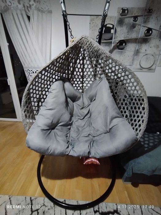 Fotel wiszący kokon dwuosobowy