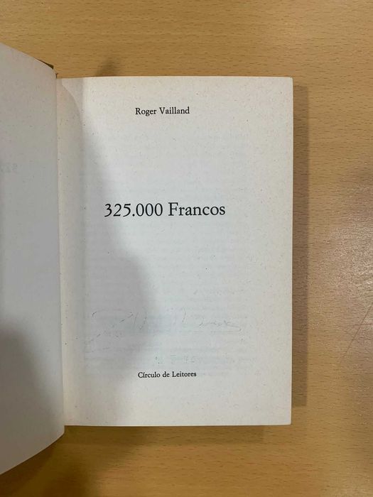 325.000 Francos - Roger Vailland