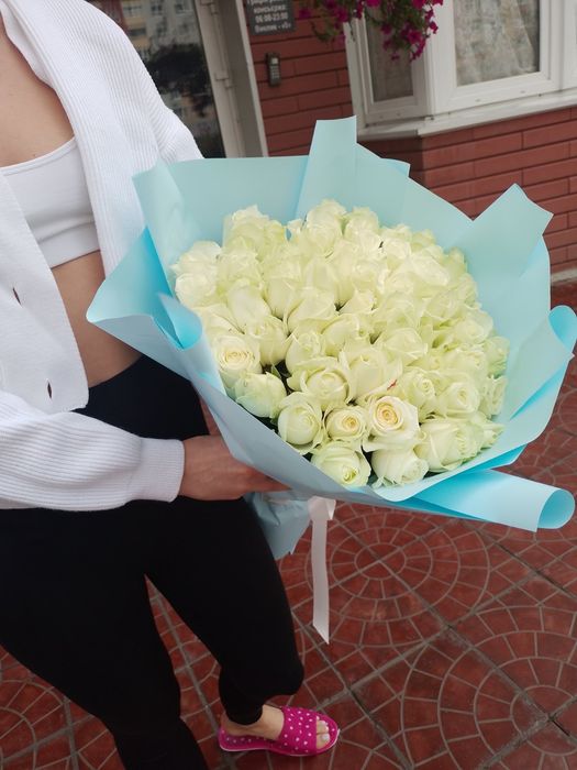 101 троянда • Доставка квітів Святопетрівське • Букет 101 роза •