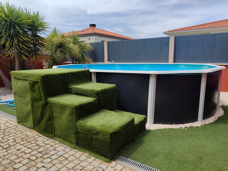 Piscina completa com filtro de areia