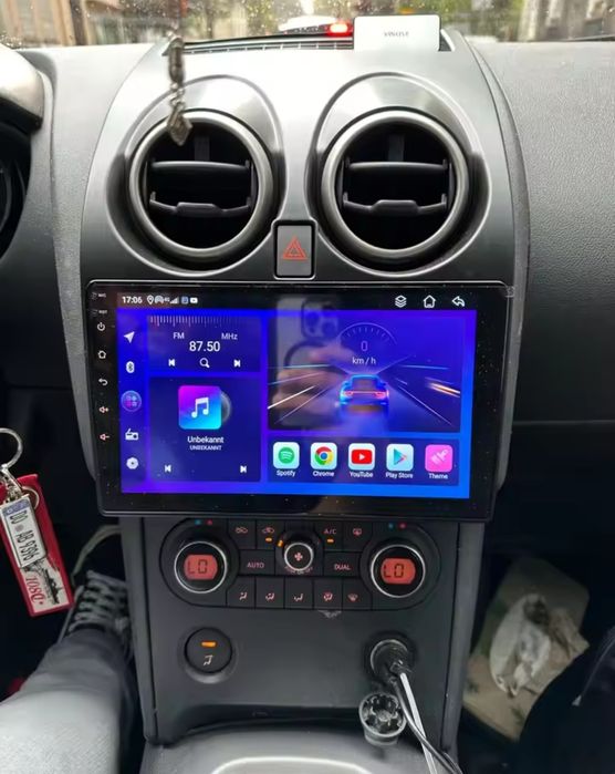Rádio Android 14 com GPS Nissan Qashqai J10 (Artigo Novo)