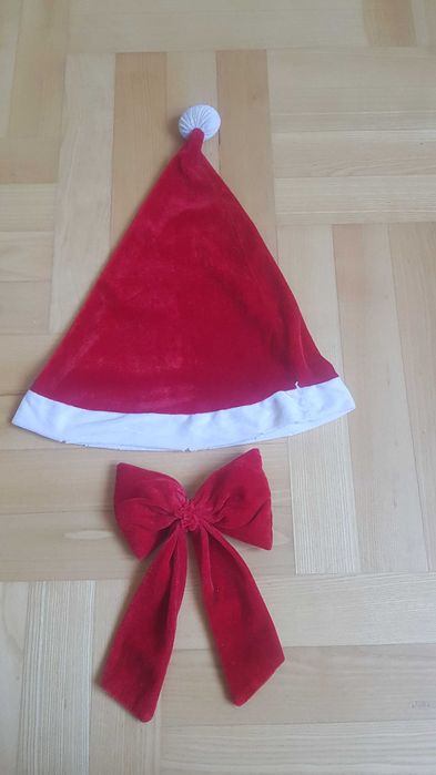 Czapka + kokarda Mikołaj