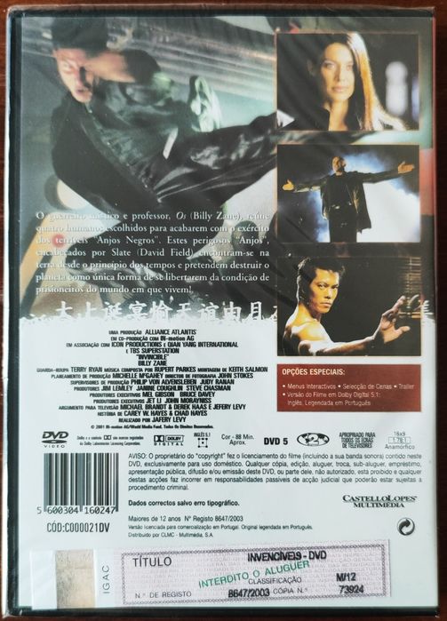 Invencíveis - Invincible - 2001 - DVD